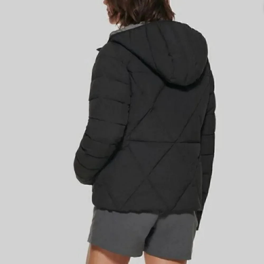 Bass Outdoor Women's Glacier Hooded Hiking Jacket-Black